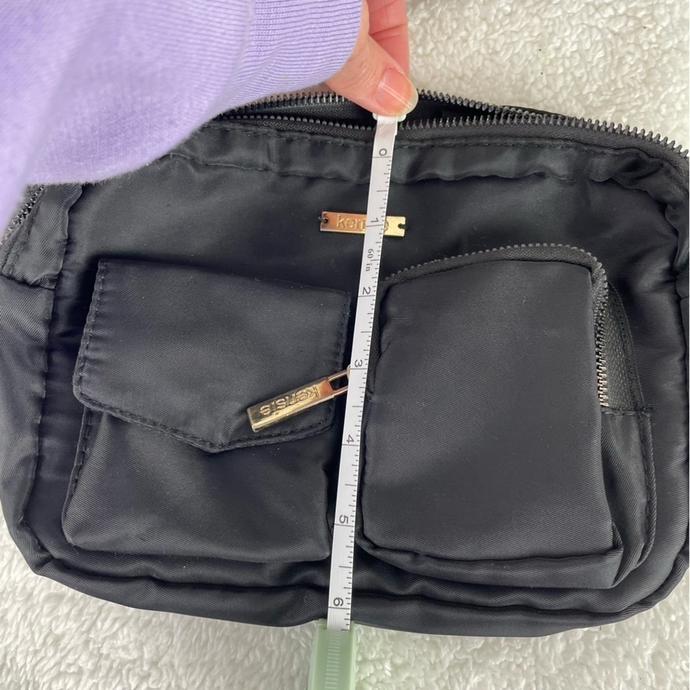 Kensie black canvas belt bag - Picture 4 of 9